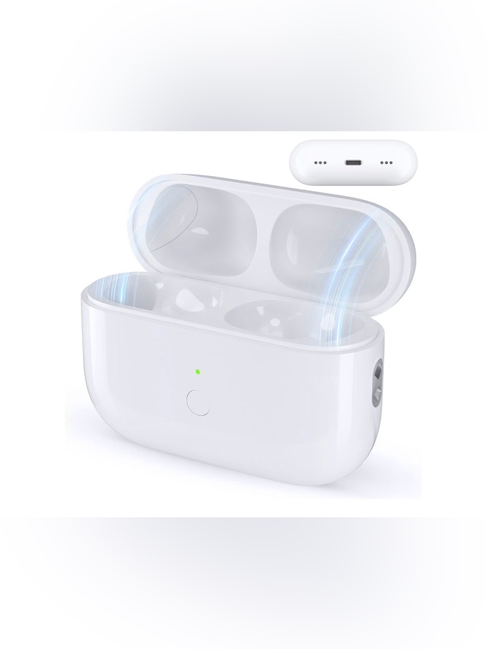 Wireless Charging Case Replacement for AirPods Pro 1st 2nd Gen Lightning Port